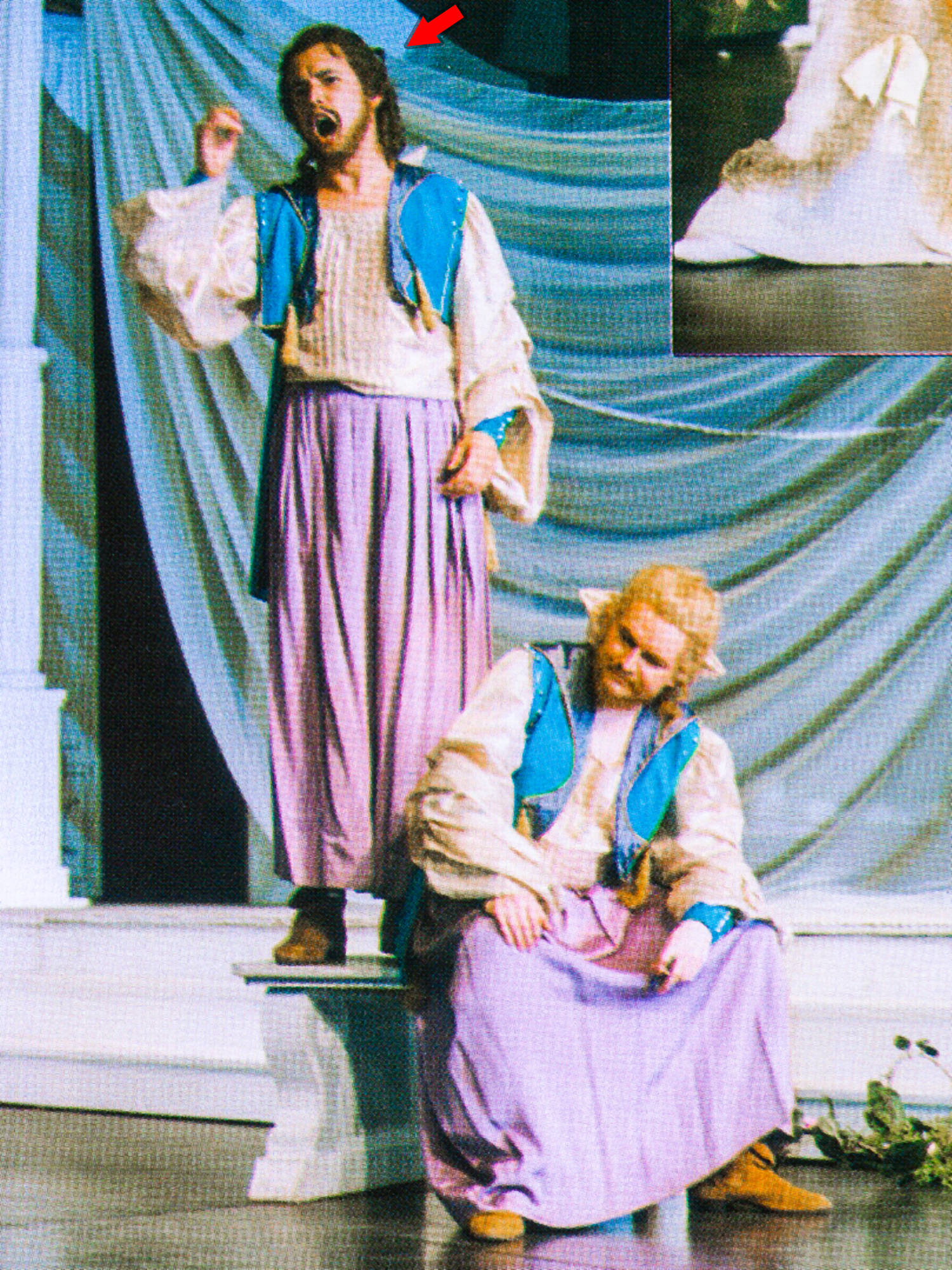 Paulo Bittencourt, playing Guglielmo, from the opera “Così Fan Tutte”, by Wolfgang Amadeus Mozart, at the Stadttheater, in Baden, Austria (1999)